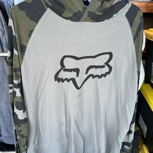 Fox Camouflage and Gray Men's Sweater